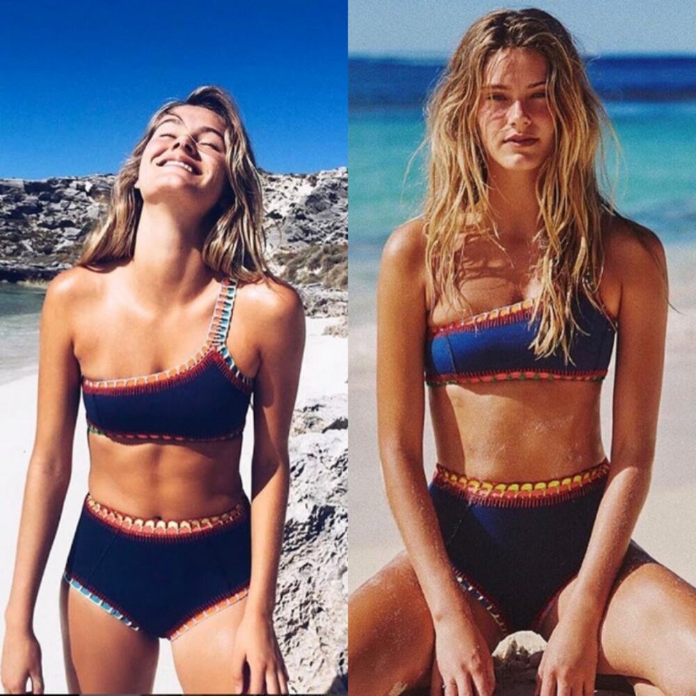 KIINI Tasmin High Rise Bottom Blogger Fav‎ Ibiza Swim Summer Beach Yacht Swim